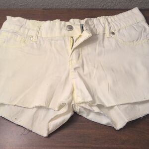 ✨Split Women's Light Yellow Jean Shorts